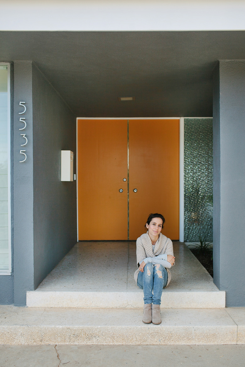 exterior orange door