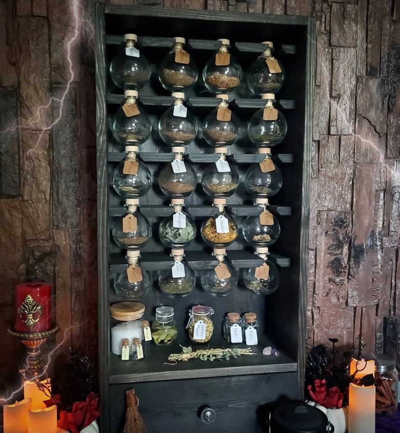 apothecary shelf