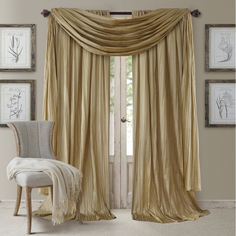 faux silk drapery panels