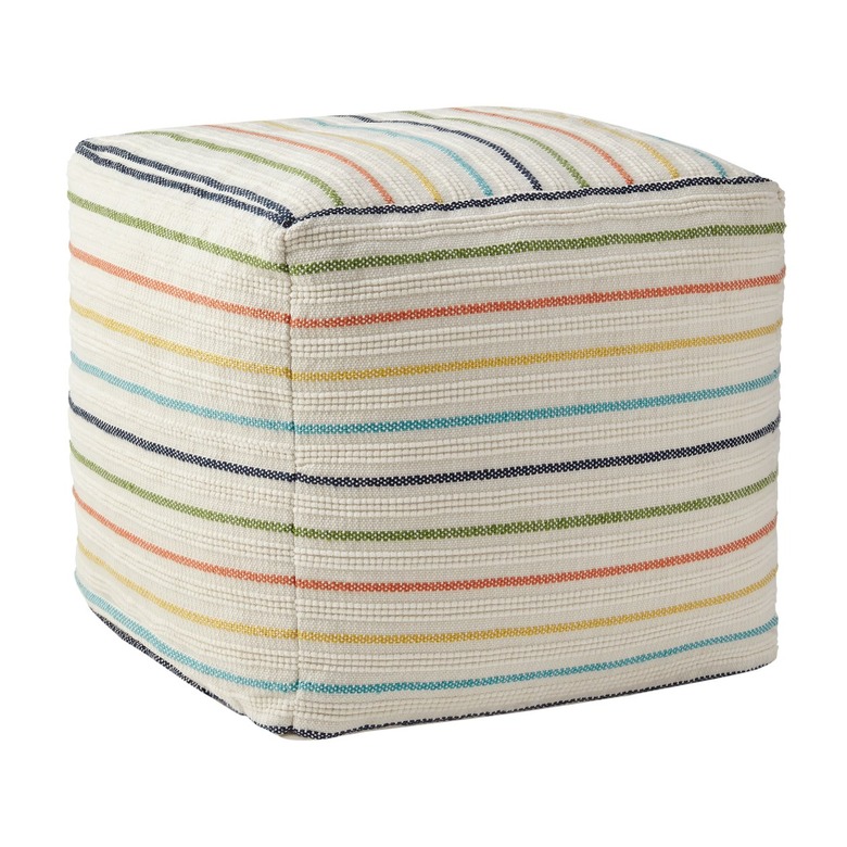 Better Homes & Gardens Stripe Outdoor Pouf