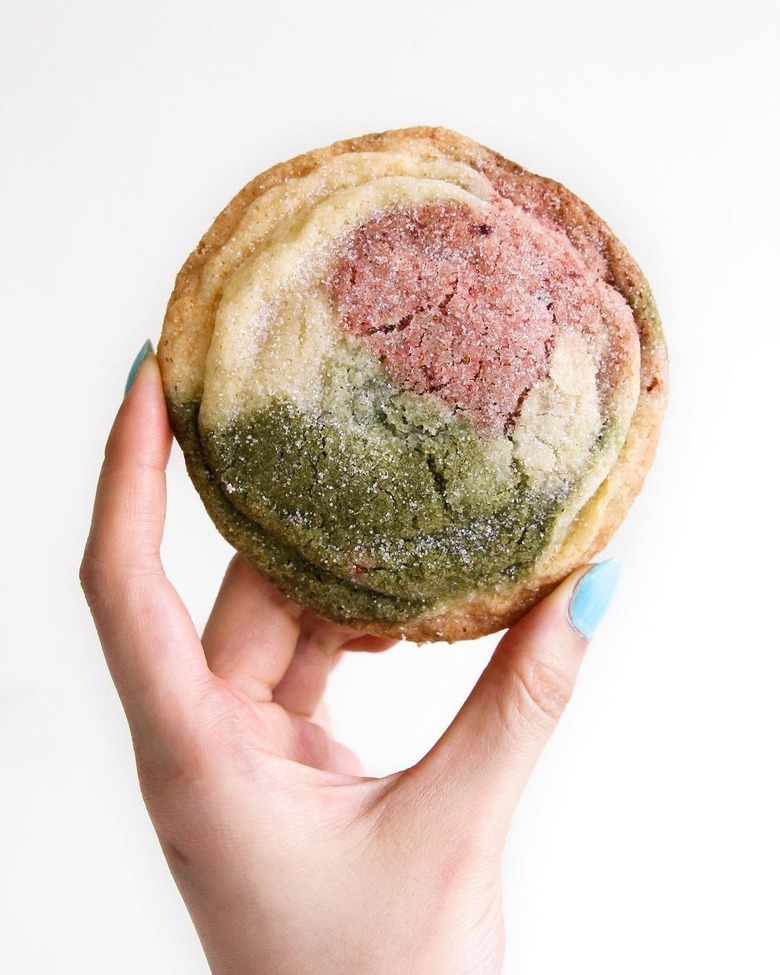 Constellation Inspiration Matcha Neapolitan Sugar Cookies