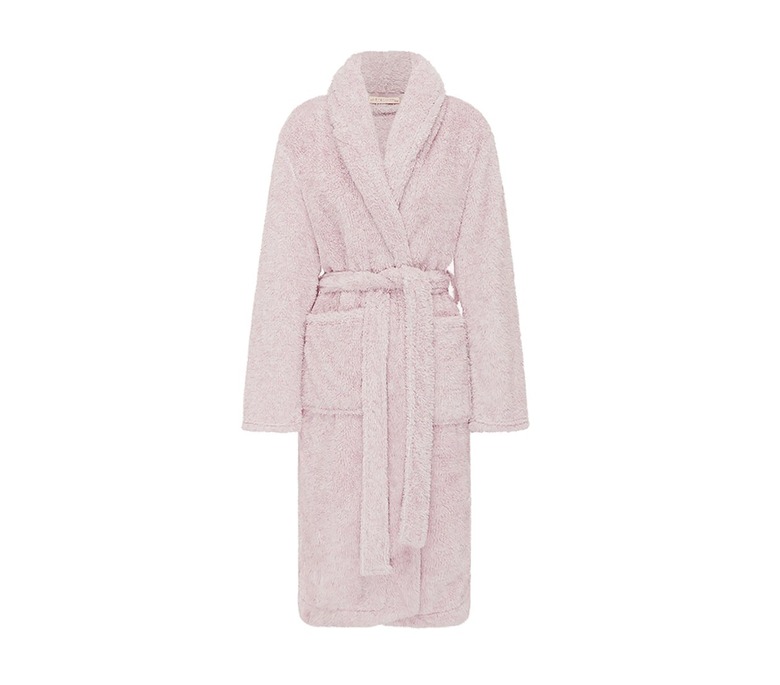 light pink fluffy robe