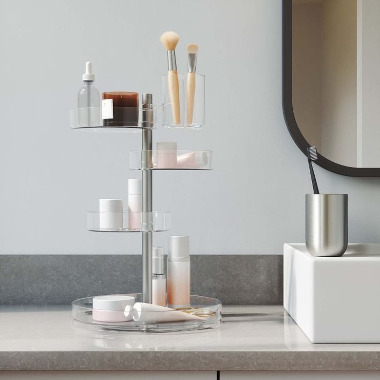 acrylic bathroom organizer