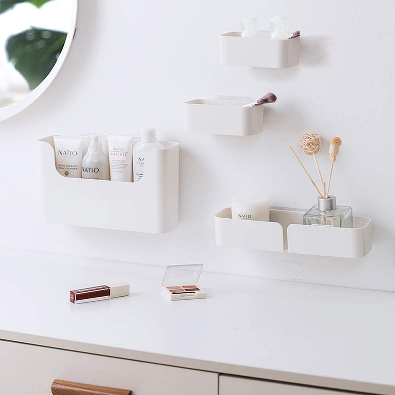 adhesive bathroom shelves