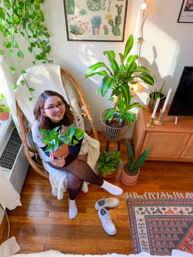 KC Cibran at home in her favorite chair