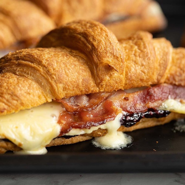 Don't Go Bacon My Heart's Brie, Blackberry, and Bacon Croissants