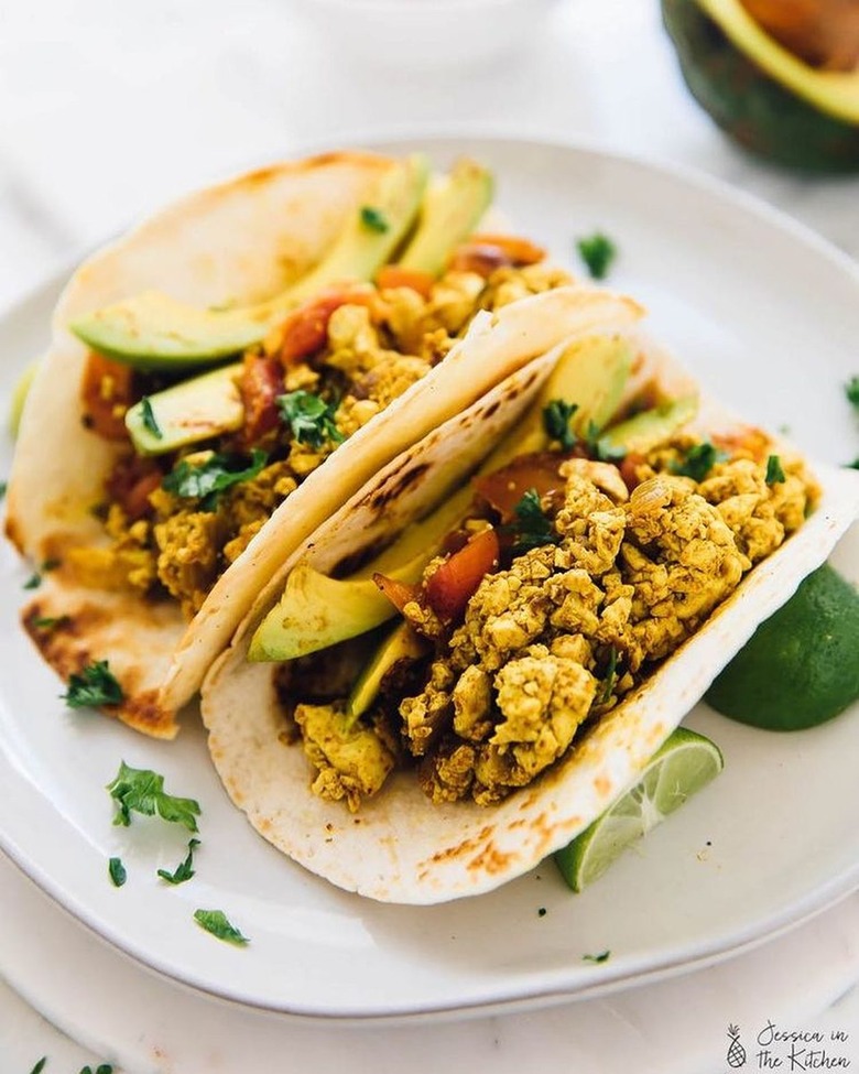 Jessica in the Kitchen's Easy Southwestern Tofu Scramble Breakfast Tacos