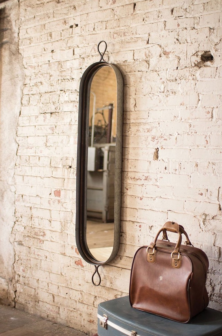 rustic wardrobe mirror