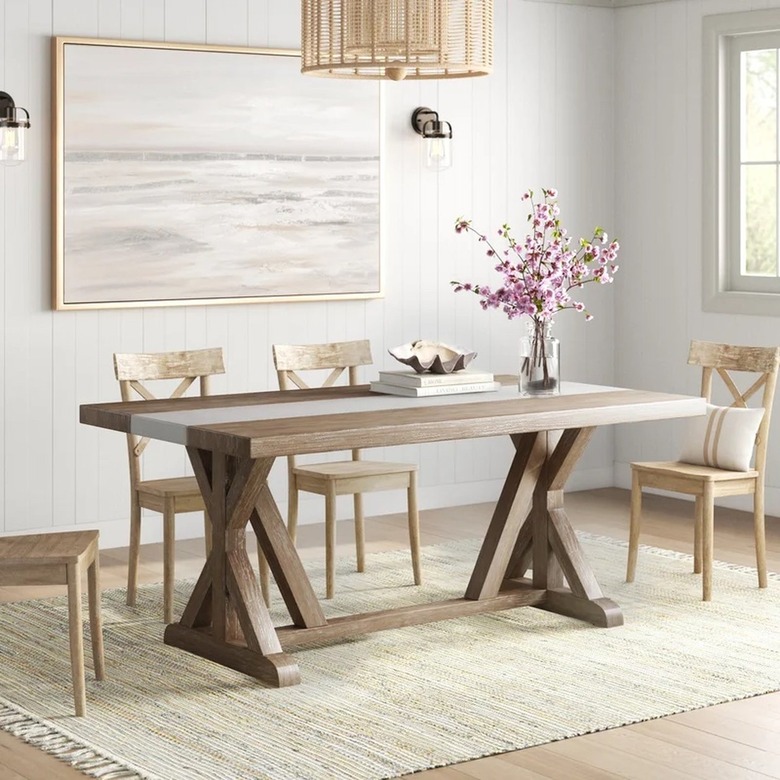 Wayfair Sand & Stable Brooksville 72'' Trestle Dining Table