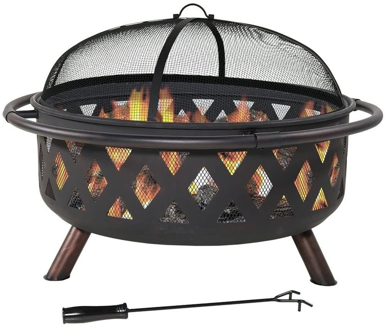 Sunnydaze Crossweave Outdoor Fire Pit, $199