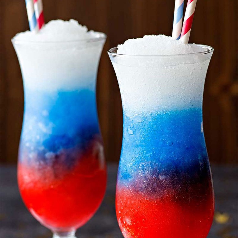 Homemade Hooplah Red, White, and Blue Lemonade Slush