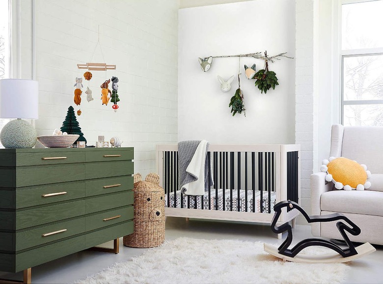 Crate and Barrel Kids Jewel Wide Dark Green Dresser