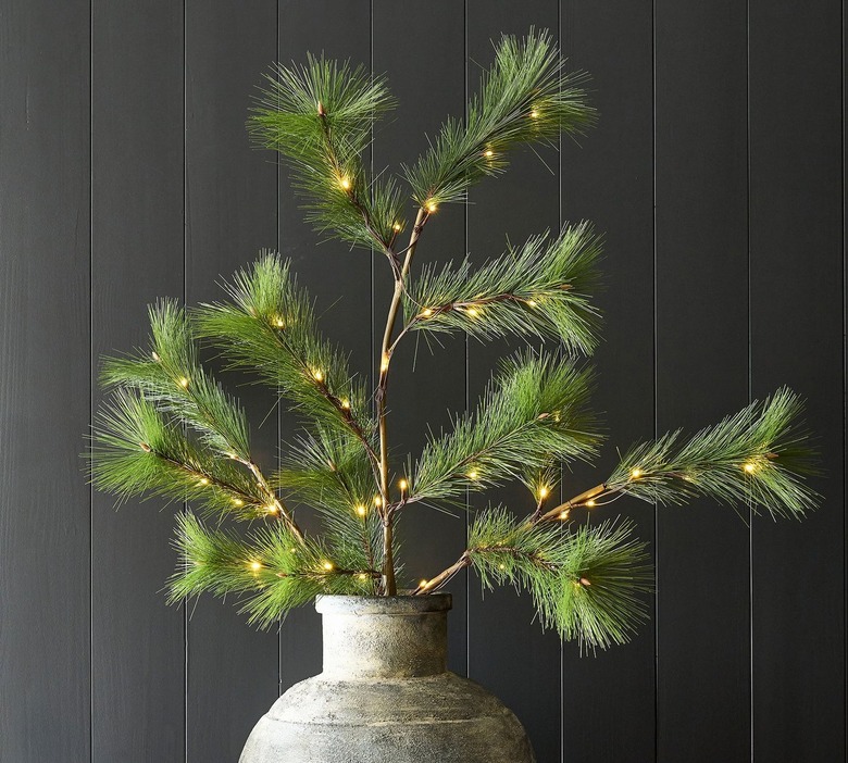 Pottery Barn pre-lit faux pine branch