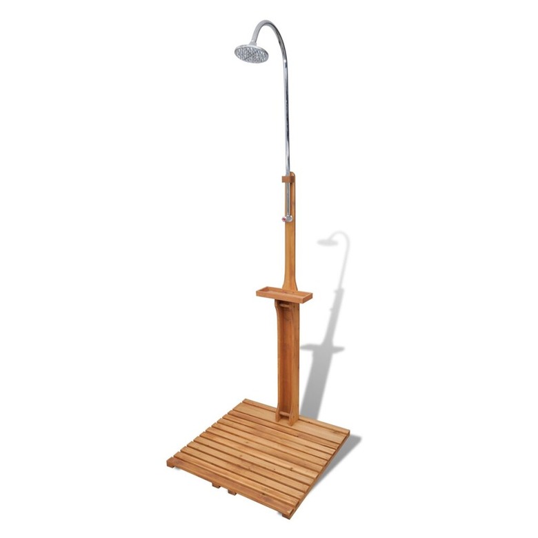 Arlmont & Co. Swavar Freestanding Outdoor Shower