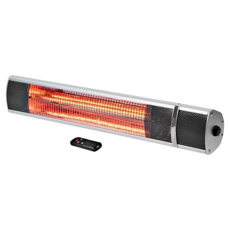 Comfort Zone 1,500-Watt Indoor/Outdoor Metal Electric Patio Heater with Remote Control