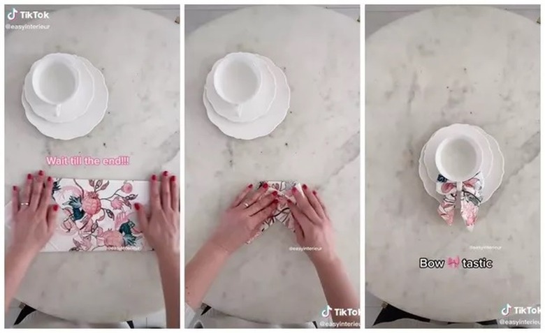 Cottagecore napkin hack