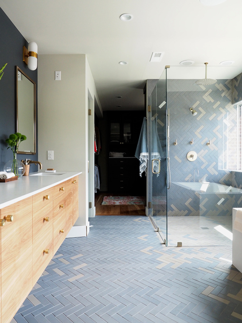 blue tile bathroom