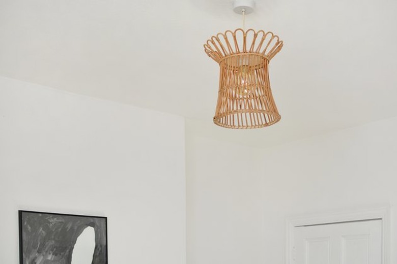 rattan light fixture