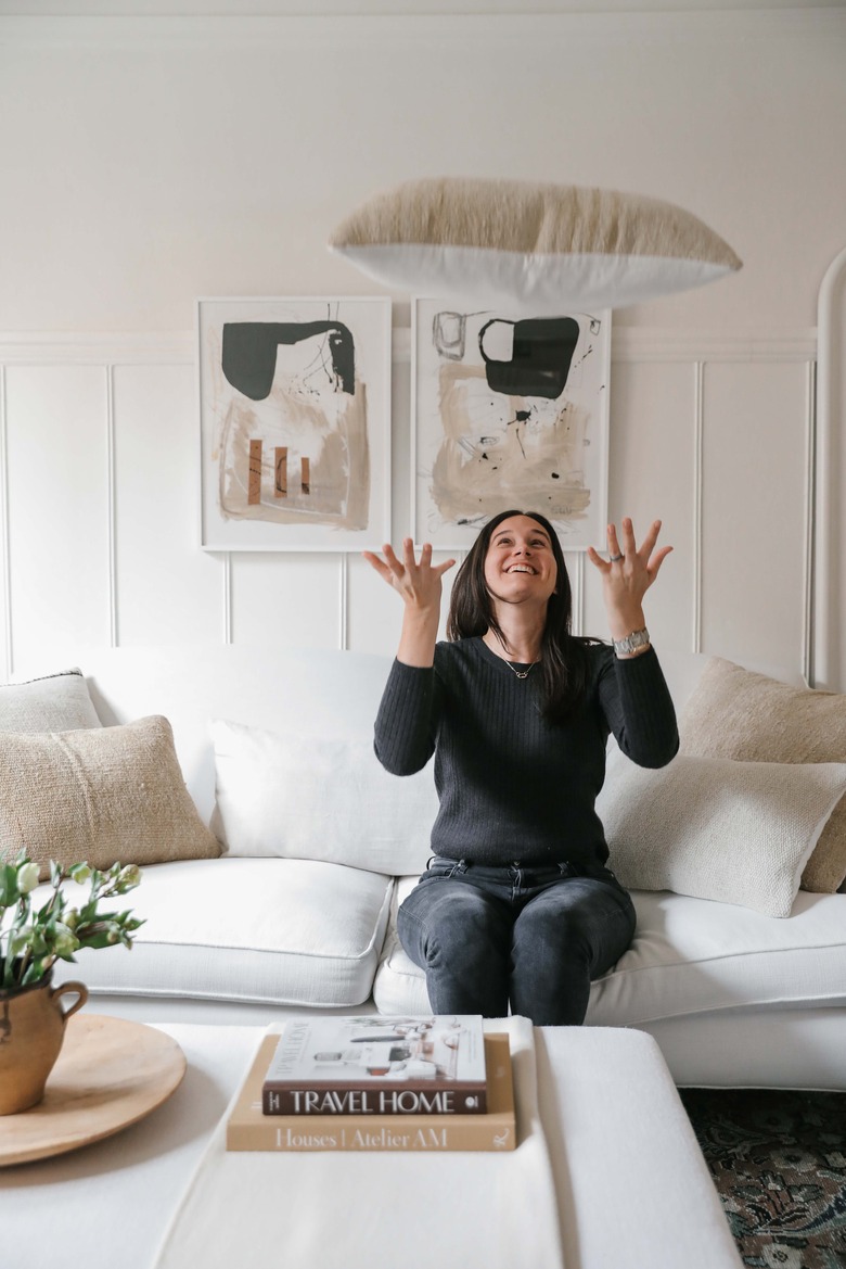 Designer Caitlin Flemming at home