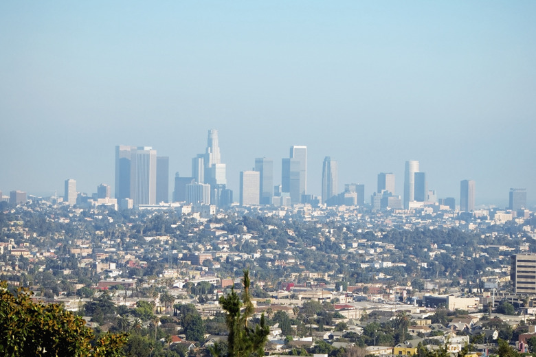 Panoramic view of Los Angeles, Los Angeles, California, USA