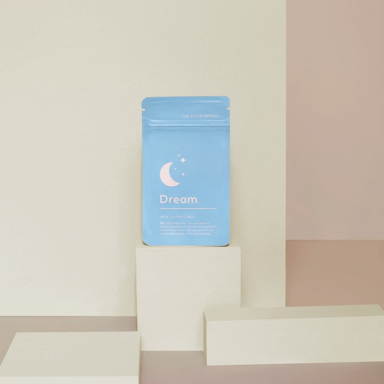 Light blue pack of sleep patches