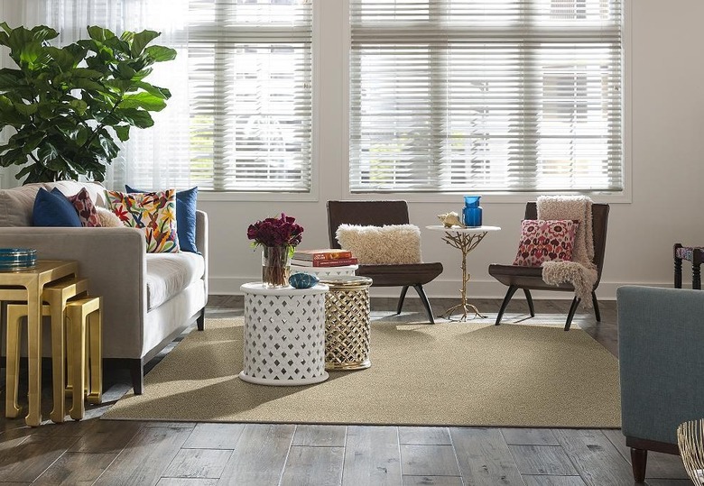 carpet tile area rug in living room