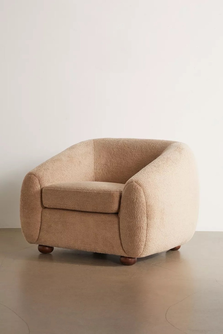 Brown sherpa chair