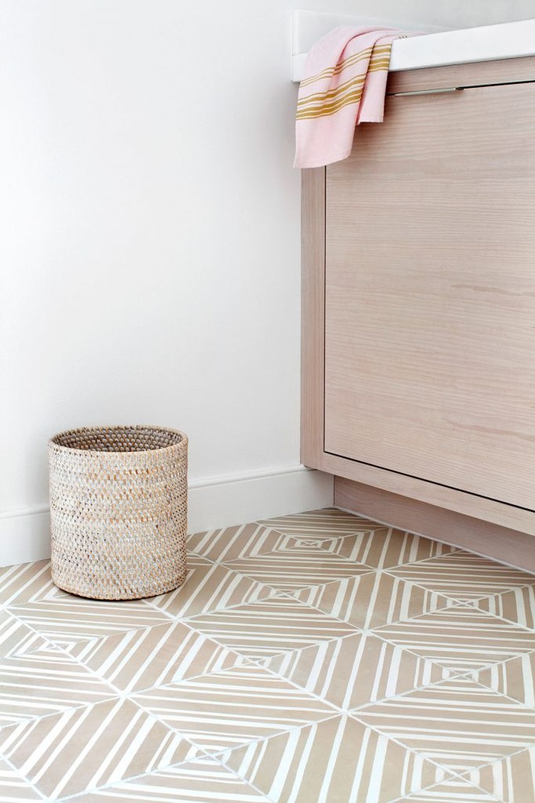 handmade patterned ceramic floor tile