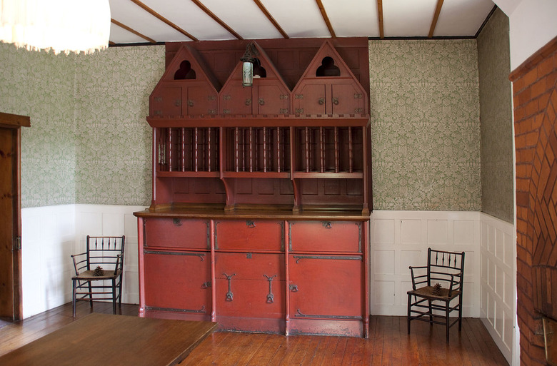 interior photograph of the Red House by Philip Webb and William Morris.