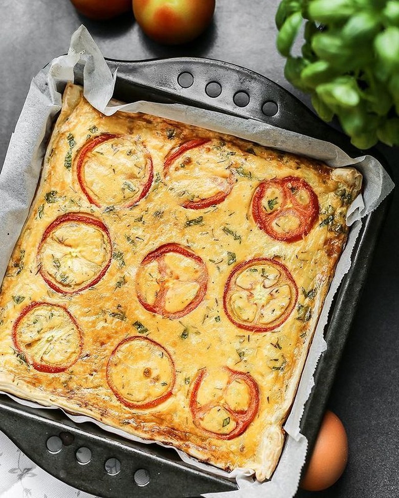 Ang Sarap Tomato, Basil, Ham Quiche