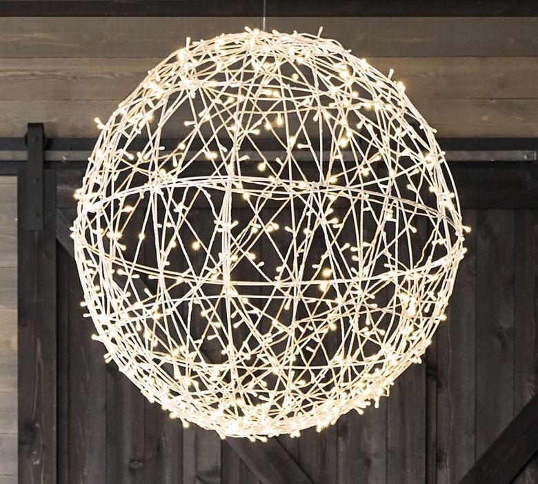 ideas for Christmas lights outdoors oversized pre lit orb