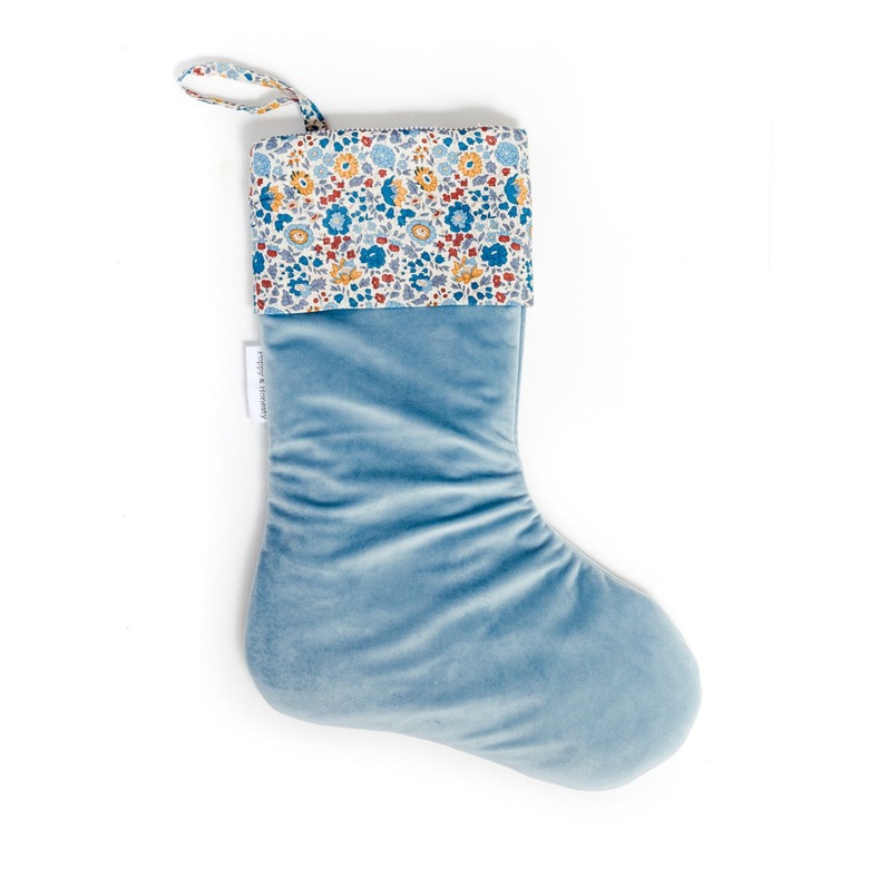 Poppy & Honesty Velvet Liberty Stocking, $49.60