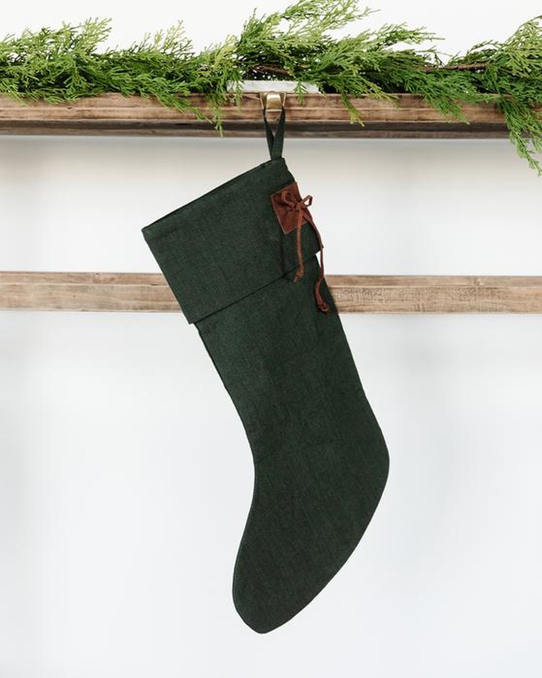 McGee & Co. Leather Tie Stocking, $44