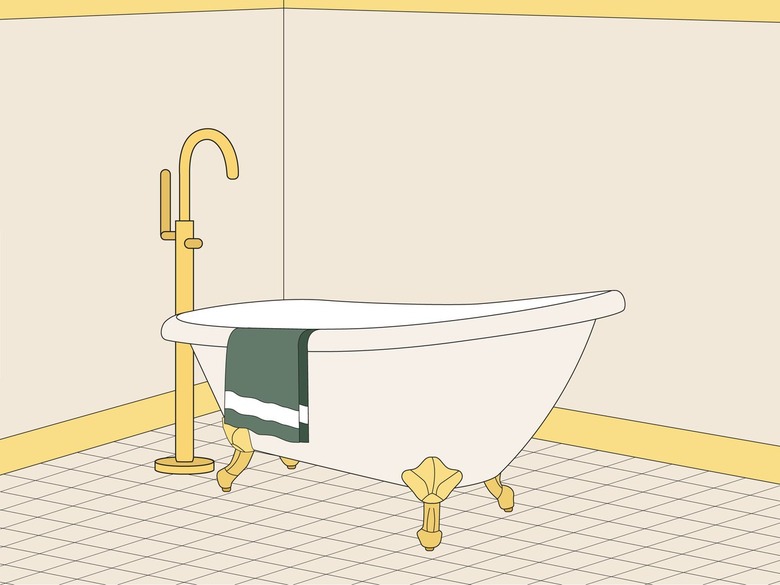 clawfoot tub illustration