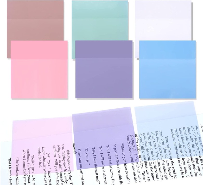 candy colored sticky notes