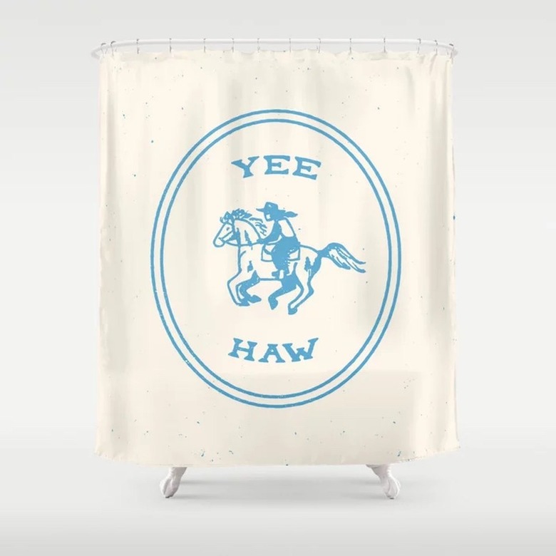 yee haw shower curtain