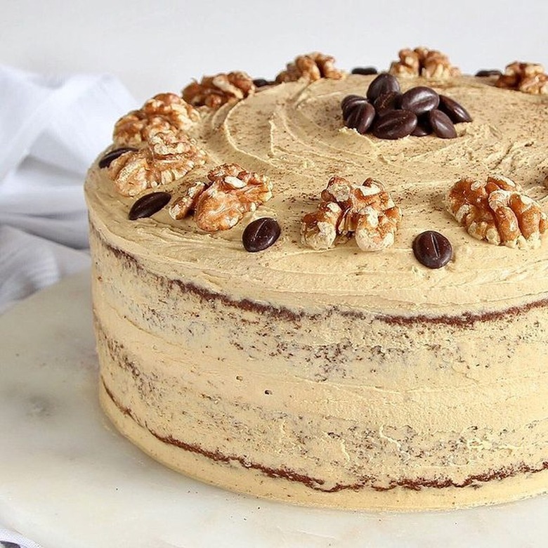 Gluten-Free Alchemist Coffee and Walnut Cake