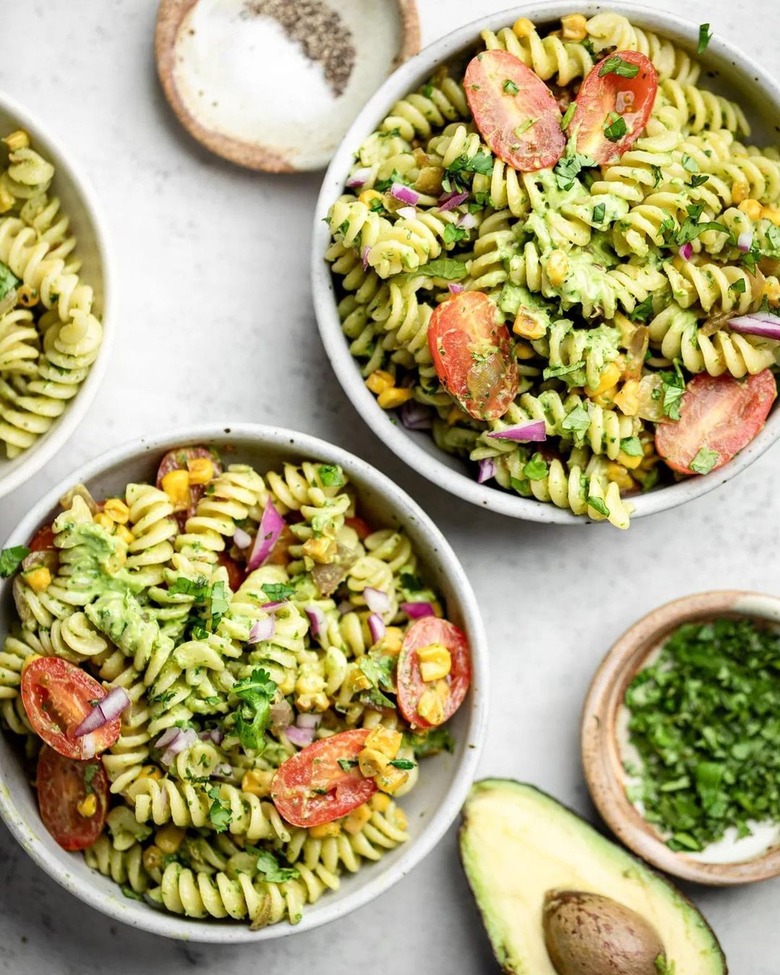 The Mindful Hapa Avocado Pasta Salad