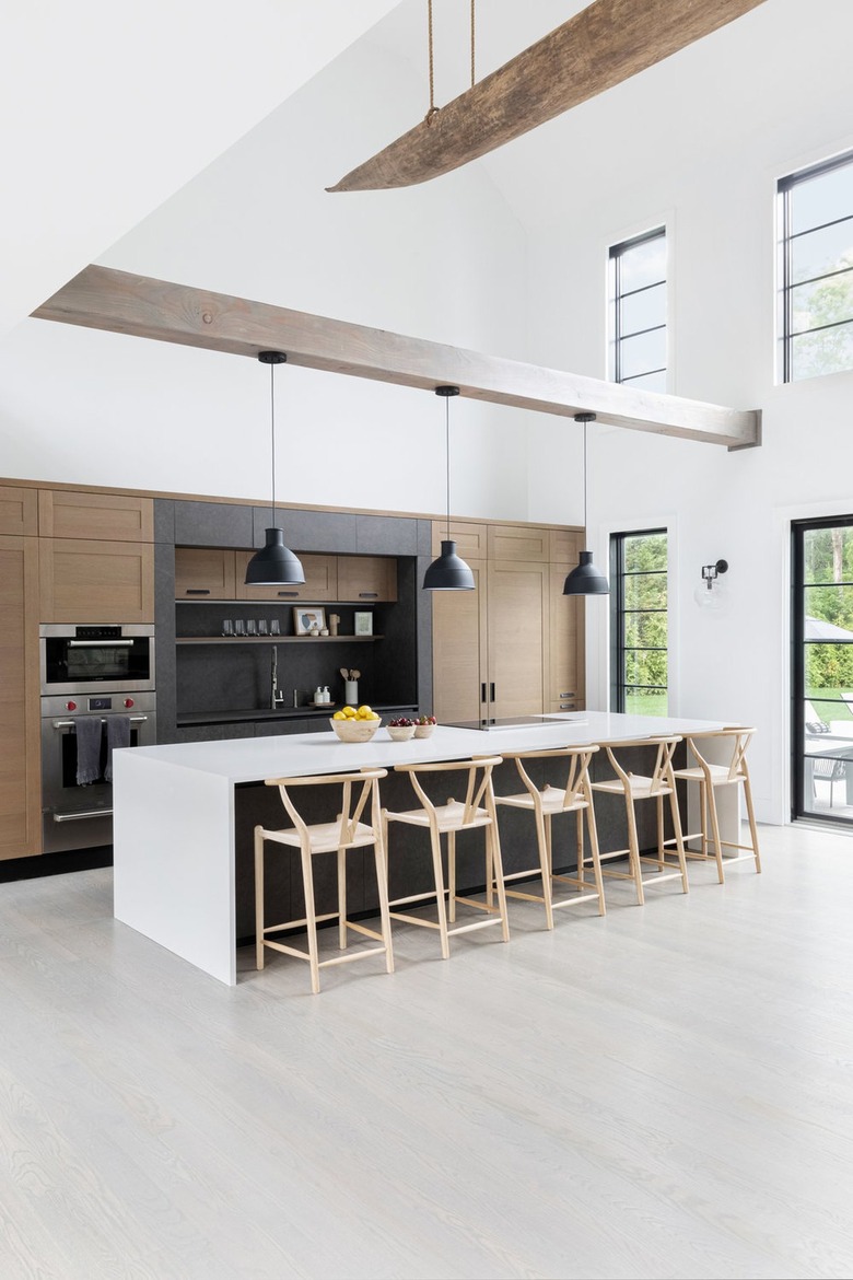 contemporary kitchen lighting with kitchen island