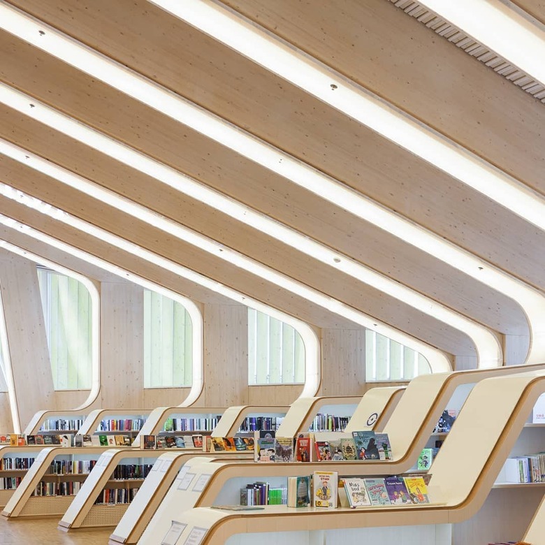 interior picture of the vennesla library and culture house