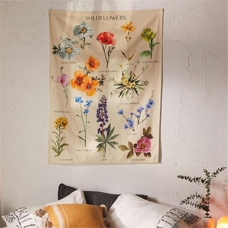 cottagecore holiday gift guide wildflower tapestry