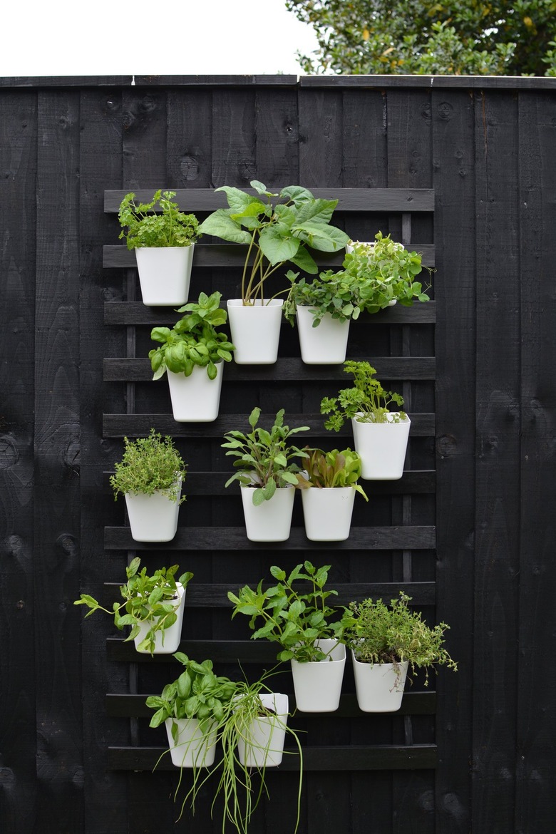 Create a Modern Vertical Garden Using IKEA Bed Slats | Hunker