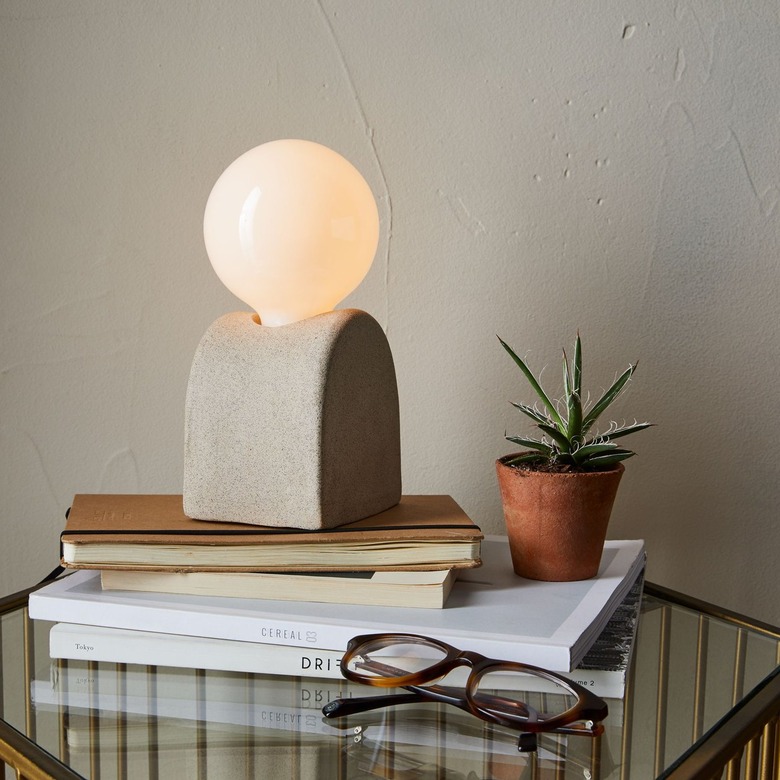 concrete lamp