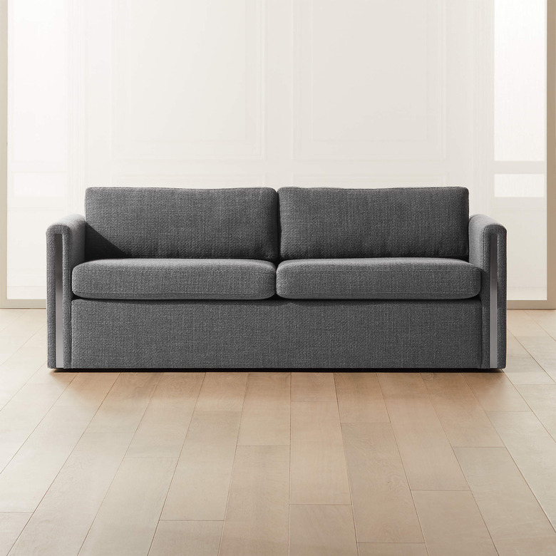 sleeper sofa with metal details