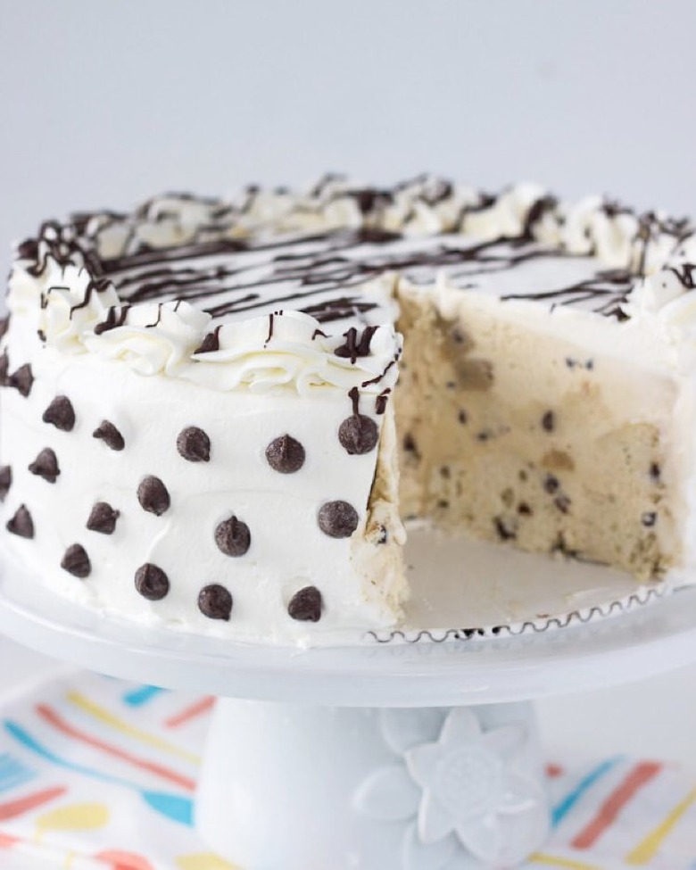 Chocolate Chip Cookie Dough Ice Cream Cake