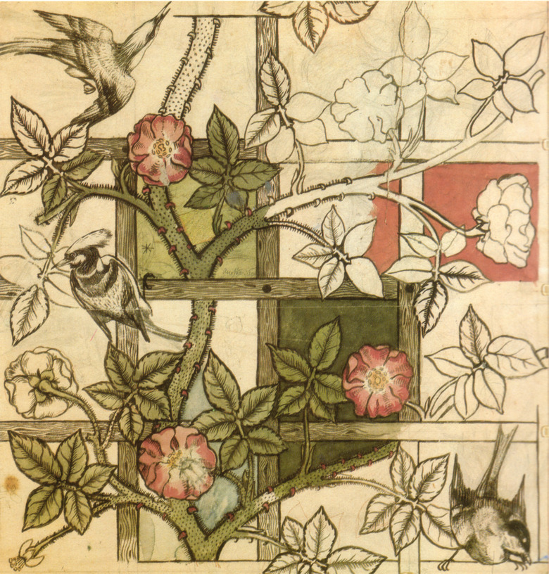 William Morris design for Trellis wallpaper