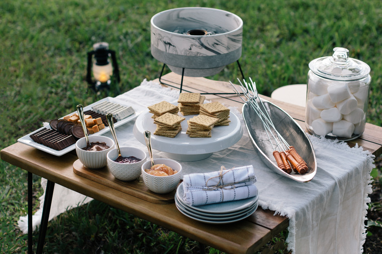 Outdoor S'mores Station