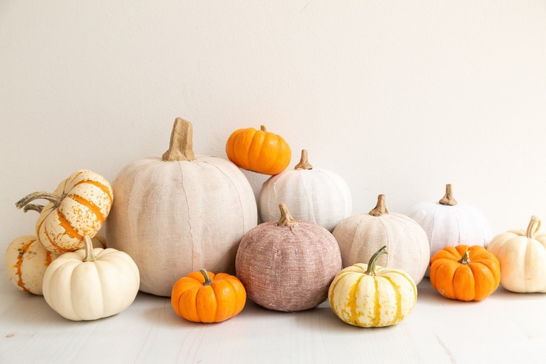 Linen Pumpkins DIY