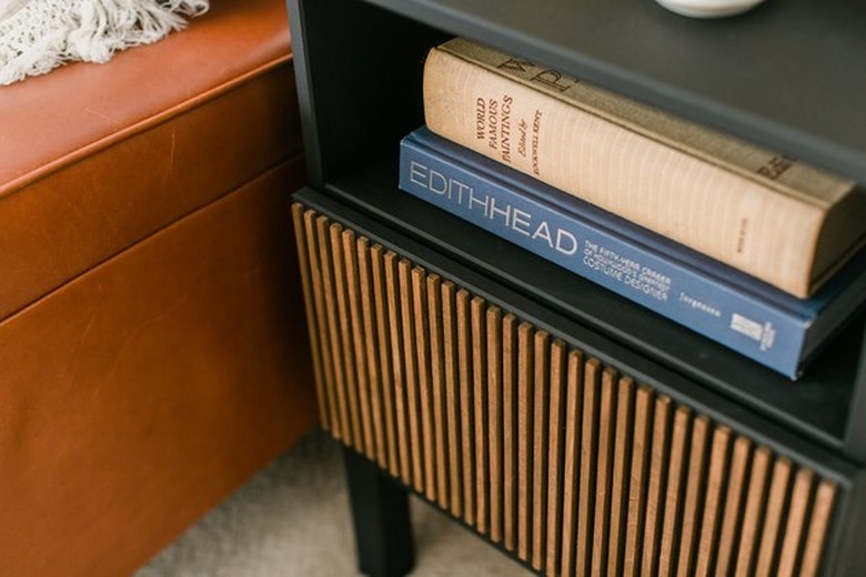 Nightstand upgrade using dowels