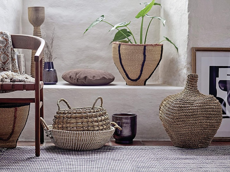 amazon handmade earthy minimalism jute basket finds